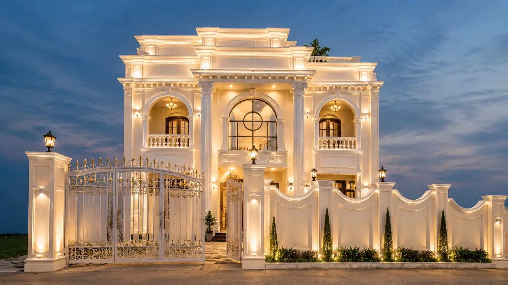 Illuminated Villa: Design to Build: Villa design render and construction progress, by HNG in Nepal, image 1 of 2
