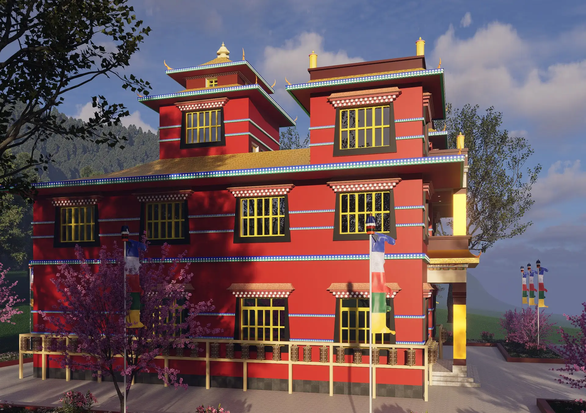 Gumba at Dolpa: Buddhist monastery (gumba) in traditional style at Dolpa, Nepal, image 1 of 5