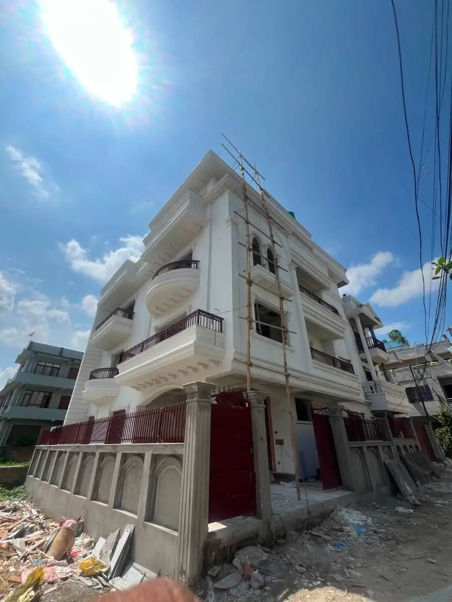 Red-Accent Residence: Residence with red accents and interior fit-out, under construction by HNG, image 1 of 4