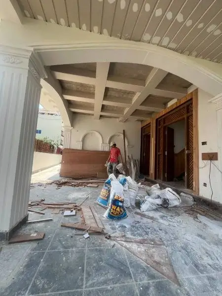 Red-Accent Residence: Residence with red accents and interior fit-out, under construction by HNG, image 2 of 4