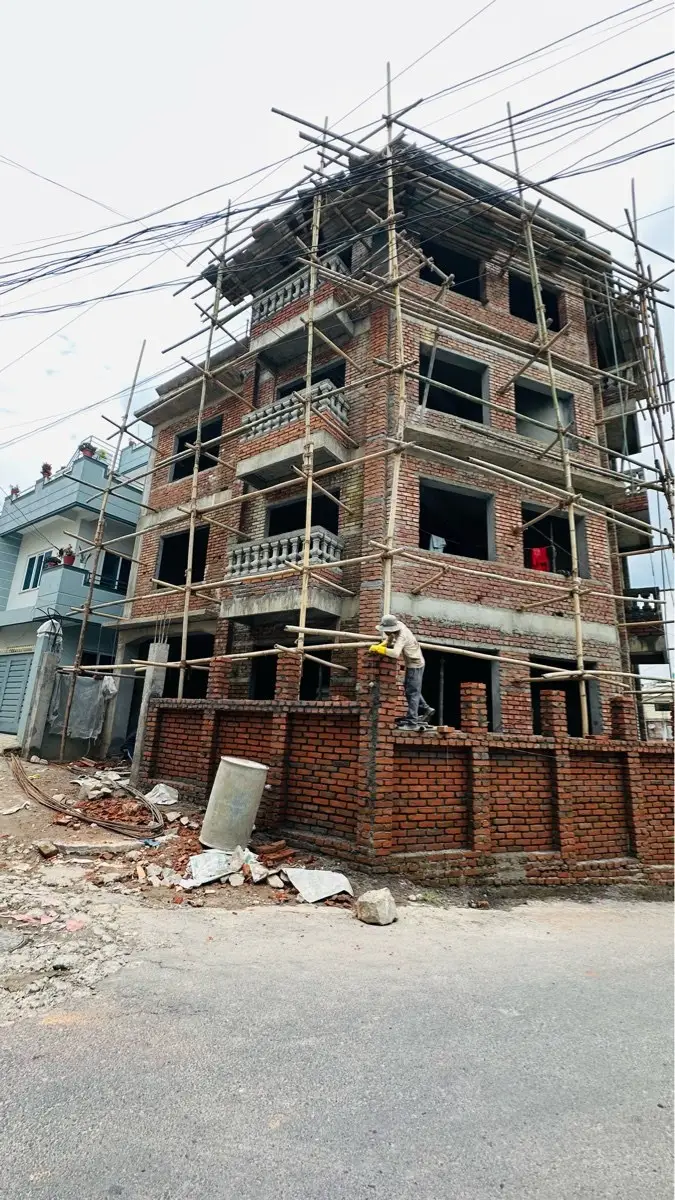 Four-Storey Brick Frame: Four-storey RCC and brick building during construction by HNG, image 2 of 2
