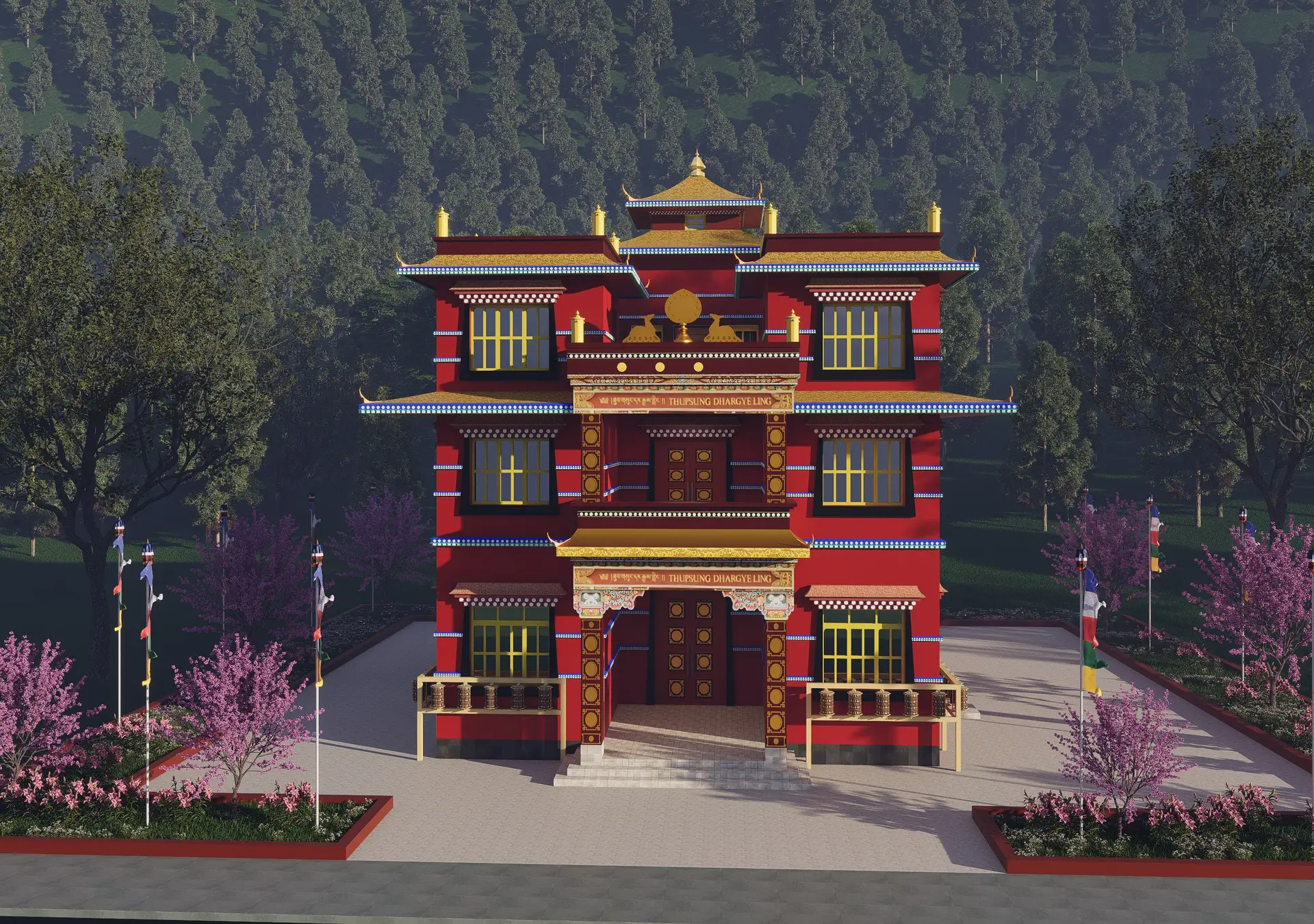 Gumba at Dolpa: Buddhist monastery (gumba) in traditional style at Dolpa, Nepal, image 2 of 5