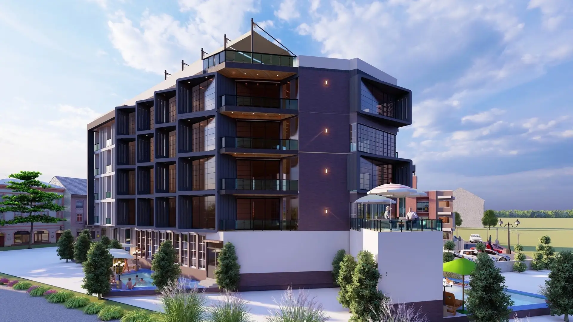 Three-Star Hotel: Three-star hotel building in Nepal by HNG, image 2 of 2