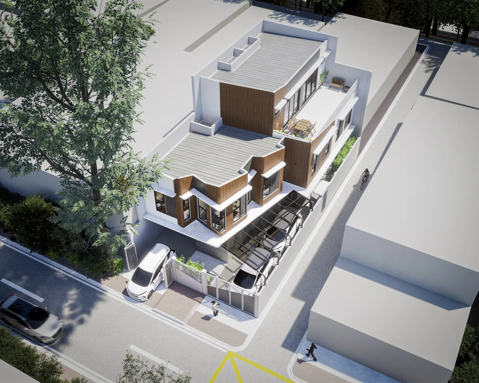 Urban Family Residence: 3D design of a family house on a compact urban plot in Nepal, image 2 of 2