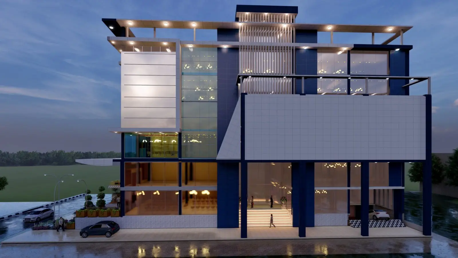 Commercial Building in Dang: Modern commercial building design in Dang, Nepal, image 3 of 5