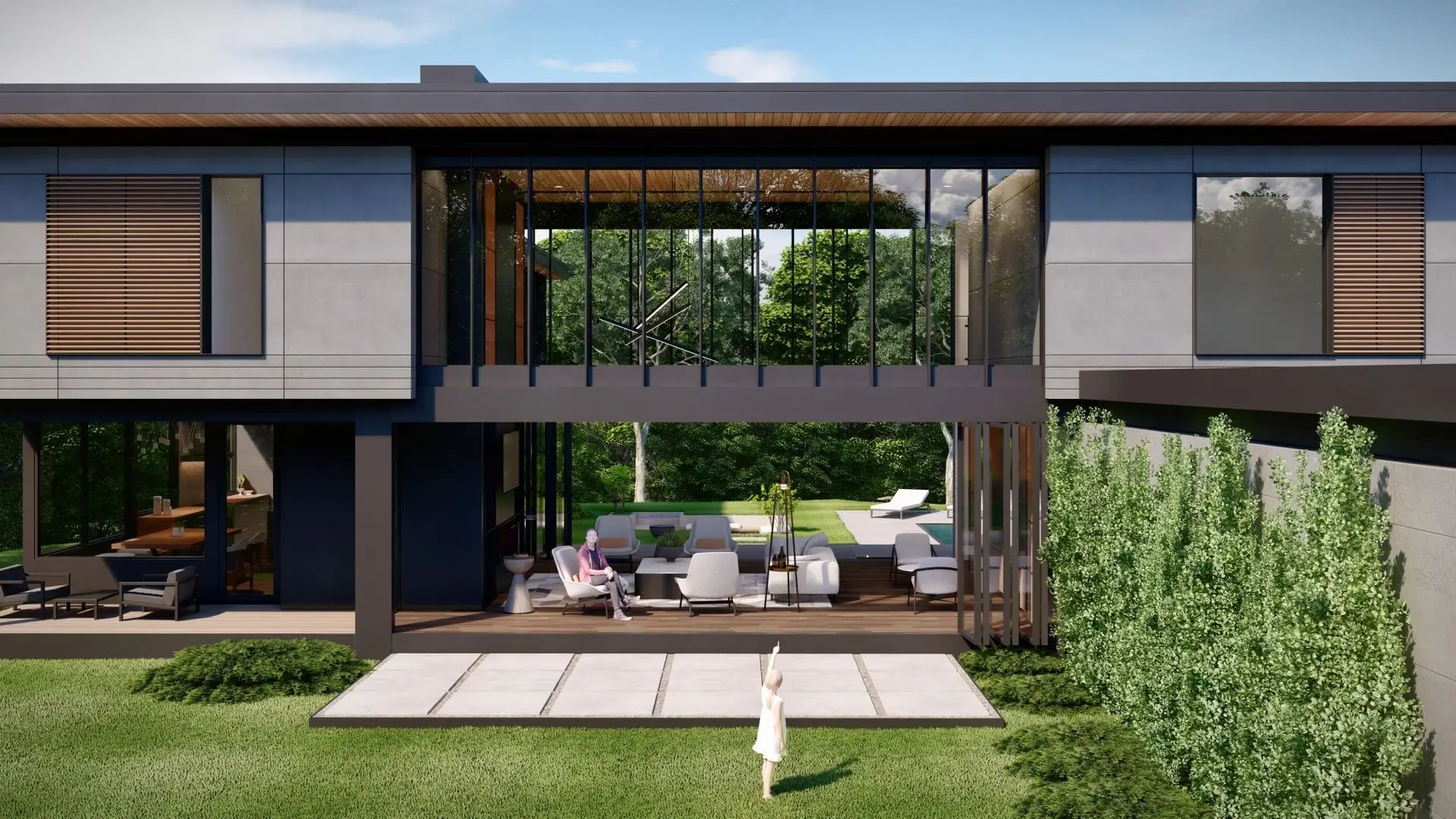 Premium Residence at Hattigauda: Premium modern residence with pool and landscaped courtyard at Hattigauda, Kathmandu, image 3 of 6