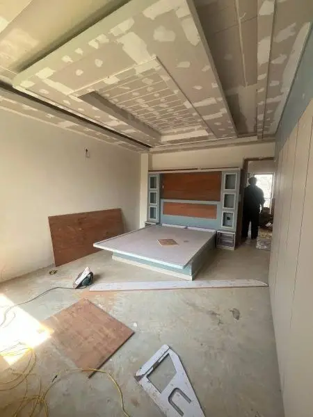 Red-Accent Residence: Residence with red accents and interior fit-out, under construction by HNG, image 3 of 4