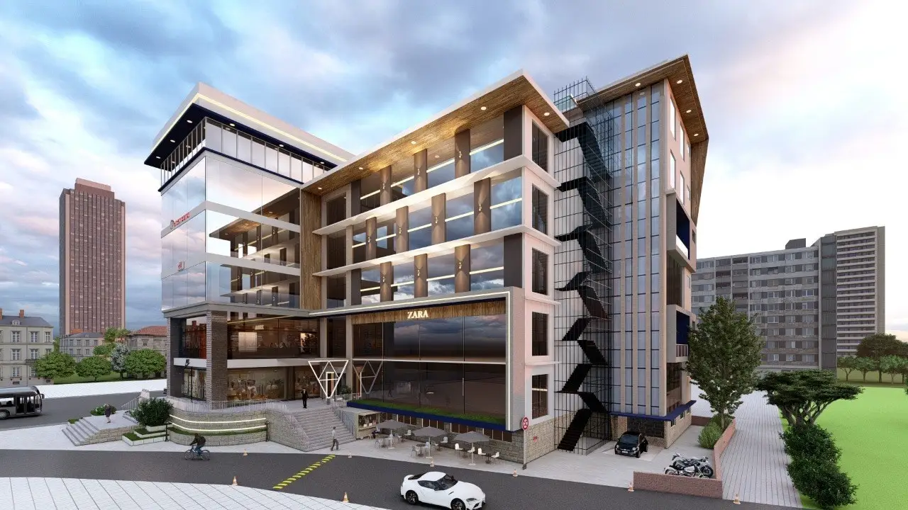 Shopping Complex at Gongabu: Shopping complex design at Gongabu, Kathmandu, image 4 of 5