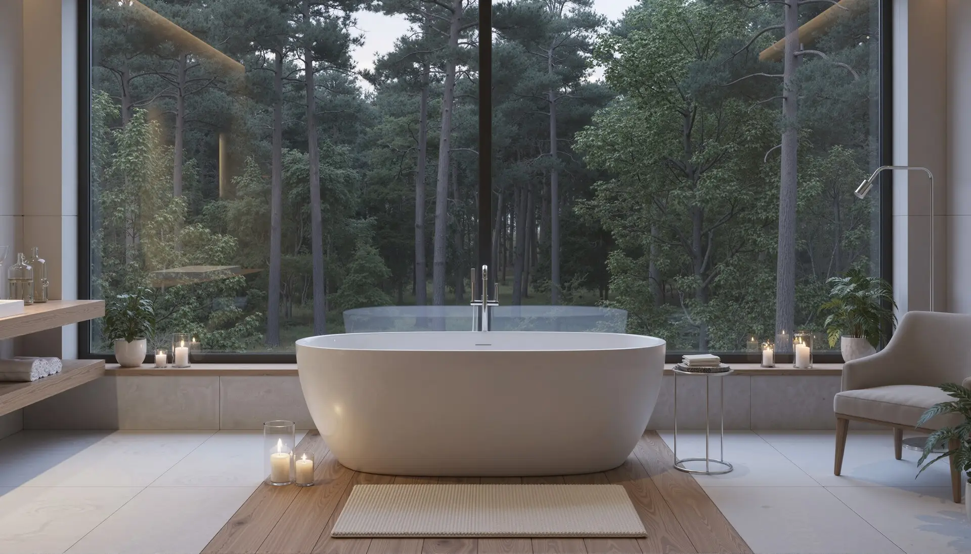 Resort at Nagarkot: Forest resort design at Nagarkot, Nepal, with terraced suites and interiors, image 5 of 6