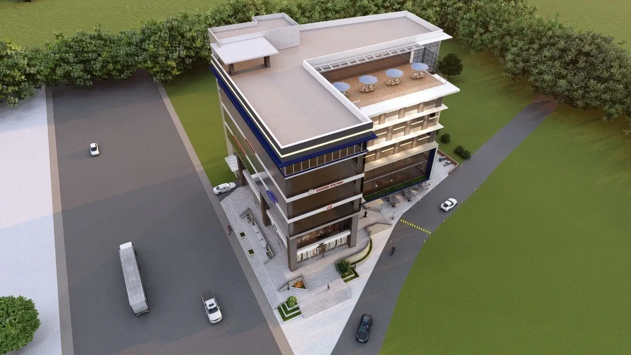 Shopping Complex at Gongabu: Shopping complex design at Gongabu, Kathmandu, image 5 of 5